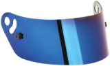 Helmet Shield - Blue Mirrored - Impact Air Drafts / Air Draft OS20 / Draft TS / Supersport / Eurosport / 1320 / Fueler Helmets - Each thumbnail 1