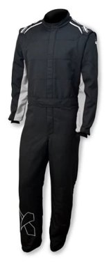 Driving Suit - Axis 2.4 - 1-Piece - SFI 3.2A/5 - Double Layer - Aramid - Black / Gray - Medium - Each thumbnail 1