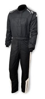 Driving Suit - Racer 2.4 - 1-Piece - SFI 3.3A/5 - Double Layer - Nomex - Black - 2X-Large - Each thumbnail 1