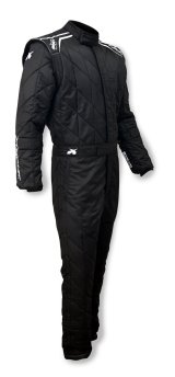 Driving Suit - TF20 - 1-Piece - SFI 3.2A/20 - Multi-Layer - Nomex - Black - Large - Each thumbnail 1