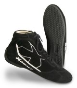 Driving Shoe - Alpha - Mid-Top - SFI 3.3/5 - Suede Outer - Aramid Inner - Black - Size 11.5 - Pair thumbnail 1