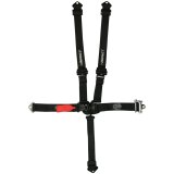 Harness - Racer Series - 5 Point - Latch and Link - SFI 16.1 - Pull Down Adjust - Bolt-In / Wrap Around - Individual Harness - Black - Kit thumbnail 1