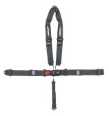 Harness - Racer Series - 5 Point - Latch and Link - SFI 16.1 - Pull Down Adjust - Bolt-In / Wrap Around - V-Type Harness - Black - Kit thumbnail 1