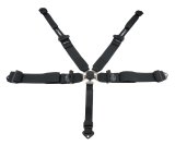 Harness - Racer Series - 5 Point - Camlock - SFI 16.1 - Pull Down Adjust - Bolt-In / Wrap Around - Black - Kit thumbnail 1