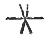Harness - Pro Series - 6 Point - Camlock - SFI 16.5 - Pull Down Adjust - Bolt-In / Wrap Around - Black - Kit thumbnail 1