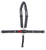 Harness - Racer Series - 5 Point - Latch and Link - SFI 16.1 - Pull Down Adjust - Bolt-In / Wrap Around - V-Type Harness - Black - Kit thumbnail 1