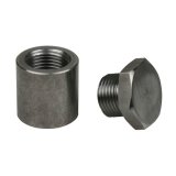 Bung and Plug Kit - Weld-On - 1 in Long - 18 mm x 1.50 Thread - Stainless - Natural - Kit thumbnail 1