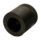 Caster / Camber Gauge Adapter - 5/16-18 in Gauge Bolt to 3/4-20 in Thread - Steel - Black Oxide - GM Spindle - Each thumbnail 1