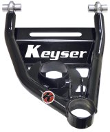 Control Arm - Tubular - Driver Side - Lower - Spherical Bearing Bushings - Steel - Black Powder Coat - Screw-In Ball Joint - Chevy Chevelle - Each thumbnail 1