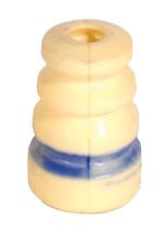 Bump Stop - Tree - 1.93 in OD - 3 in Tall - Shock Mount - Hard - Blue Stripe - Polyurethane - White - Each thumbnail 1