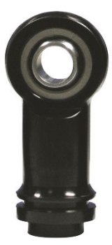 Shock End - Spherical - 1/2 in Bore - 7/16-20 Female Thread - 1 in Extended - Steel - Black Paint - Integra Shocks - Each thumbnail 1