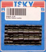Valve Lock - 7 Degree - 3/8 in Valve Stem - Standard Height - Chromoly - Black Oxide - Set of 16 thumbnail 1