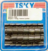 Valve Lock - Super 7 - 7 Degree - 11/32 in Valve Stem - 0.050 in More Height - Chromoly - Black Oxide - Set of 16 thumbnail 1