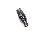 Quick Release Hose End - 3000 Series - Straight - 6 AN Hose to Quick Release Plug - Valved - FKM Seal - Aluminum - Black Anodized - Each thumbnail 1