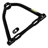 Control Arm - Tubular - Slotted Bushing Style - Upper - 11.25 in Long - 10 Degree - Screw-In Ball Joint - Aluminum / Steel - Black Powder Coat - Each thumbnail 1