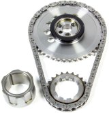 Timing Chain Set - Single Roller - Keyway Adjustable - Needle Bearing - Billet Steel - GM LS-Series - Kit thumbnail 1