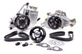 Pulley Kit - 6-Rib Serpentine - Aluminum - Black Anodized - Small Block Chevy - Kit thumbnail 1