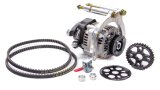 Pulley Kit - V-Belt - Aluminum - Black Anodized - Small Block Chevy - Kit thumbnail 1