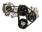 Pulley Kit - V-Belt - Includes Water Pump / Power Steering Pump / Alternator - Complete System - Aluminum - Small Block Chevy - Kit thumbnail 1