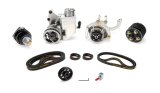 Pulley Kit - HTD - Aluminum - Black Anodized - Small Block Chevy - Kit thumbnail 1
