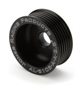 Alternator Pulley - Serpentine - 6-Rib - 2.5 in Diameter - 15 mm Shaft - Aluminum - Black Anodized - Universal - Each thumbnail 1