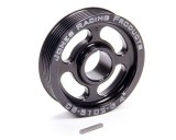 Crankshaft Pulley - Serpentine - 6-Rib - 4 in Diameter - 1 in Wide - 1-1/8 in Mandrel - 1/8 in Keyway - Aluminum - Black Anodized - Each thumbnail 1