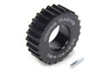 Crankshaft Pulley - HTD - 25 Tooth - 0.83 in Wide - 1-1/8 in Mandrel - 1/8 in Keyway - Aluminum - Black Anodized - Universal - Each thumbnail 1