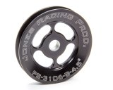 Power Steering Pump Pulley - V-Belt - 1 Groove - Press-On - 4.5 in Diameter - Aluminum - Black Anodized - Each thumbnail 1