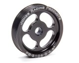 Power Steering Pump Pulley - Serpentine - 6-Rib - Press-On - 4.5 in Diameter - Aluminum - Black Anodized - Each thumbnail 1