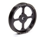 Power Steering Pump Pulley - Serpentine - 6-Rib - Press-On - 6 in Diameter - Aluminum - Black Anodized - Each thumbnail 1