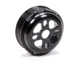 Water Pump Pulley - Serpentine - 6-Rib - 4 in Diameter - 5/8 in or 3/4 in Shaft - 4-Bolt Pattern - Aluminum - Black Anodized - Universal - Each thumbnail 1