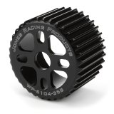 Water Pump Pulley - HTD - 35 Tooth - 2-1/4 in Wide - 5/8 in or 3/4 in Shaft - 4-Bolt Pattern - Aluminum - Black Anodized - Universal - Each thumbnail 1