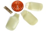 Mechanical Cooling Fan - 17 in Fan - 3 Blade - 5/8 in Pilot - Universal Bolt Pattern - Aluminum Hub / Plastic Blades - Orange / Natural - Kit thumbnail 1