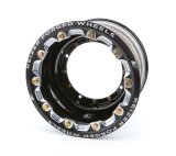 Wheel - 10 x 7 in - 2.000 in Backspace - 4 x 6.75 in Bolt Pattern - Beadlock - Aluminum - Black Powder Coat - Each thumbnail 1