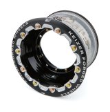 Wheel - 10 x 7 in - 3.000 in Backspace - 4 x 6.75 in Bolt Pattern - Beadlock - Aluminum - Black Powder Coat - Each thumbnail 1