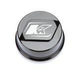 Wheel Hub Dust Cap - Aluminum - Black Anodized / Machined - Keizer Micro / Mini Hubs - Each thumbnail 1