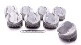Piston - Claimer Series - Hypereutectic - 4.030 in Bore - 5/64 x 5/64 x 3/16 in Ring Grooves - Plus 14.00 cc - Small Block Chevy - Set of 8 thumbnail 1