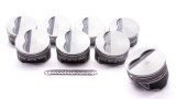 Piston - Claimer Series - Hypereutectic - 4.155 in Bore - 5/64 x 5/64 x 3/16 in Ring Grooves - Minus 5.00 cc - Small Block Chevy - Set of 8 thumbnail 1