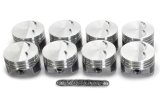 Piston - KB Series - Hypereutectic - 4.060 in Bore - 5/64 x 5/64 x 3/16 in Ring Grooves - Minus 7.00 cc - Small Block Chevy - Set of 8 thumbnail 1