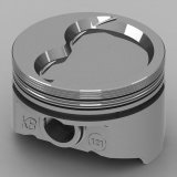 Piston - KB Series - Hypereutectic - 4.030 in Bore - 1/16 x 1/16 x 3/16 in Ring Grooves - Minus 28.00 cc - Small Block Chevy - Set of 8 thumbnail 1