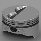 Piston - KB Series - Hypereutectic - 4.030 in Bore - 1/16 x 1/16 x 3/16 in Ring Grooves - Minus 7.00 cc - Small Block Chevy - Set of 8 thumbnail 1