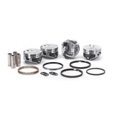 Pistons and Rings - Hypereutectic - 3.820 in Bore - 1/16 x 1/16 x 3/16 in Ring Grooves - Minus 4.5 cc - Ford 2300 - Kit thumbnail 1