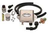 Crankcase Evacuation System - Weld-On - 12 AN Hose / Air Oil Separator / Breathers / Fittings / Check Valve / Nipple Included - Aluminum / Steel - Natural - 1-3/8 in Breather Tubes - Kit thumbnail 1