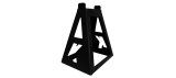Jack Stand - 15 in Tall - 1500 lb Capacity - Stackable - Aluminum - Black Powder Coat - Each thumbnail 1