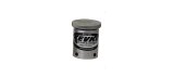 Oil Fill Cap - Screw-On - Round - Knurled Cap - Push-On Adapter - O-Ring Seal - Set Screws - Aluminum - Natural - 1-3/8 in Breather Tubes - Each thumbnail 1