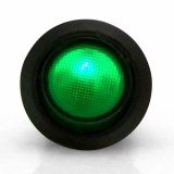 Toggle Switch - Illuminated Rocker 6 - On / Off - Single Pole - 20 amps - 12V - Green - Each thumbnail 1