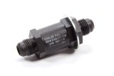 Bypass Valve Jet Can - Poppet / Springs / Shims - 6 AN Male Inlet - 6 AN Male Outlet - Aluminum - Black Anodized - Each thumbnail 1