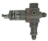 Fuel Bypass Valve - High-Speed - Adjustable - 48 to 110 psi - 6 AN Inlet - 6 AN Outlet - Aluminum - Gray Anodized - Universal - Each thumbnail 1