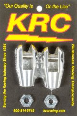 Rod End - Clevis - 3/8 in Bore - 3/8-24 in Right Hand Female Thread - 1/2 in Slot - Jam Nuts - Aluminum - Natural - Bert Transmissions - Kit thumbnail 1