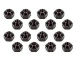 Lug Nut - 12 mm x 1.50 Right Hand Thread - 1 in Hex Head - 45 Degree Seat - Open End - Aluminum - Black Anodized - Set of 16 thumbnail 1